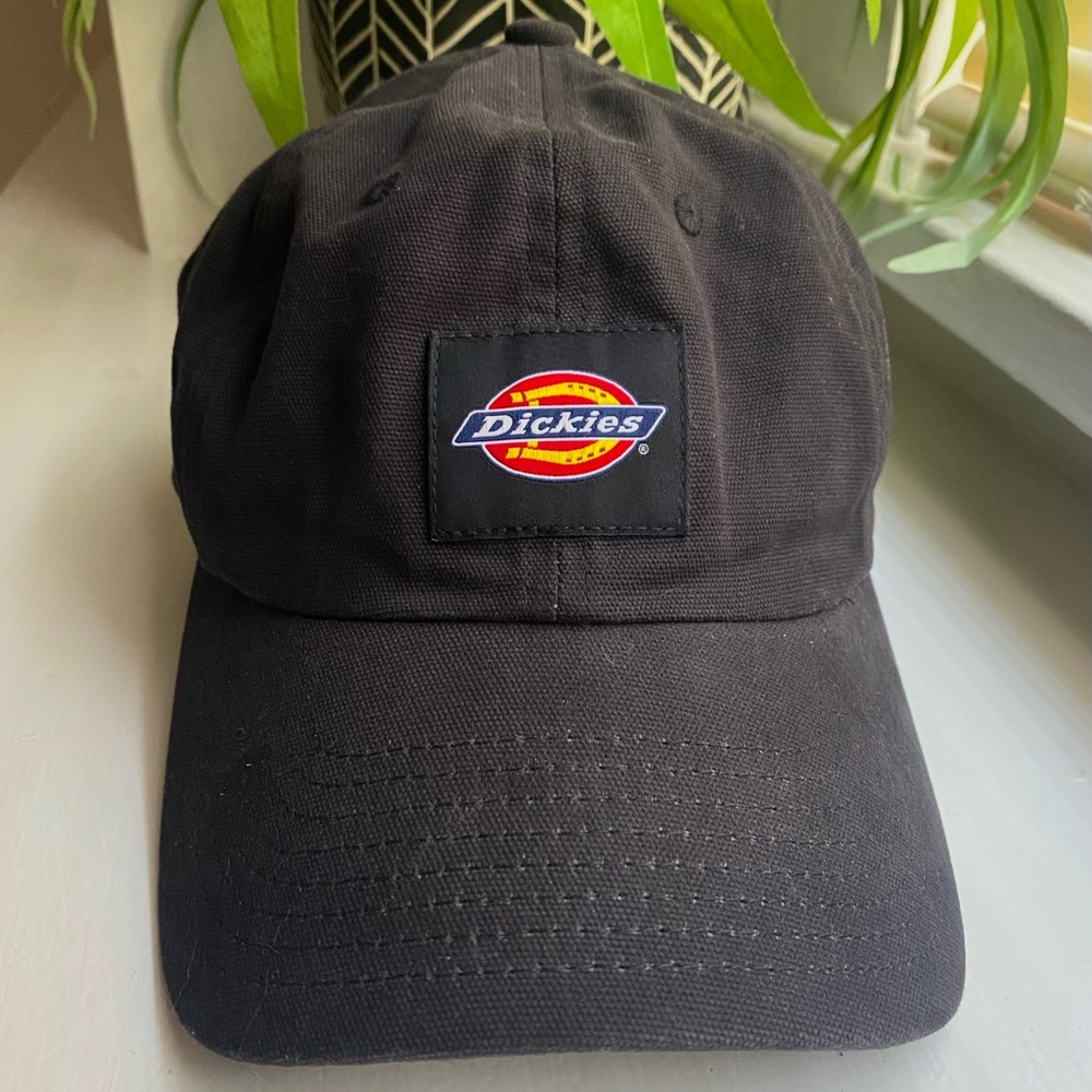 DICKIES black canvas snapback dad hat baseball cap.